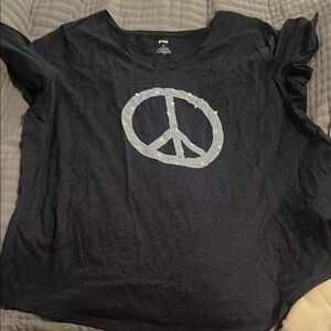 Blue Peace Sign T-Shirt